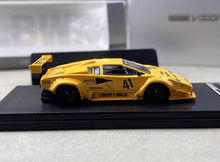 Load image into Gallery viewer, Vision 1:64 Yellow Countach LP5000 LB #41 Sports Model Diecast Metal Car New Collection
