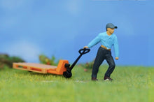Load image into Gallery viewer, 1:64 Painted Figure Model Miniature Resin Diorama Workder Porter Handler Man Toy Collection

