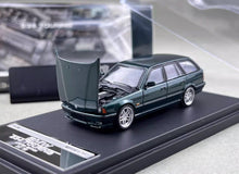 Load image into Gallery viewer, Mortal 1:64 Green E34 Touring Wagon Sports Model Diecast Metal Car New Collection

