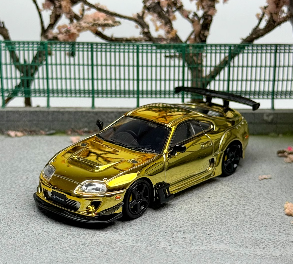 1:64 LMLF Gold JDM Supra A80Z Pandem Sports Model Diecast Metal Car New Collection