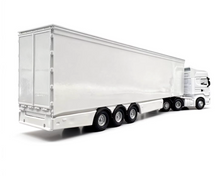 Load image into Gallery viewer, 1:76 White Scania R580 Refrigerated Container Truck Model Diecast Metal Car
