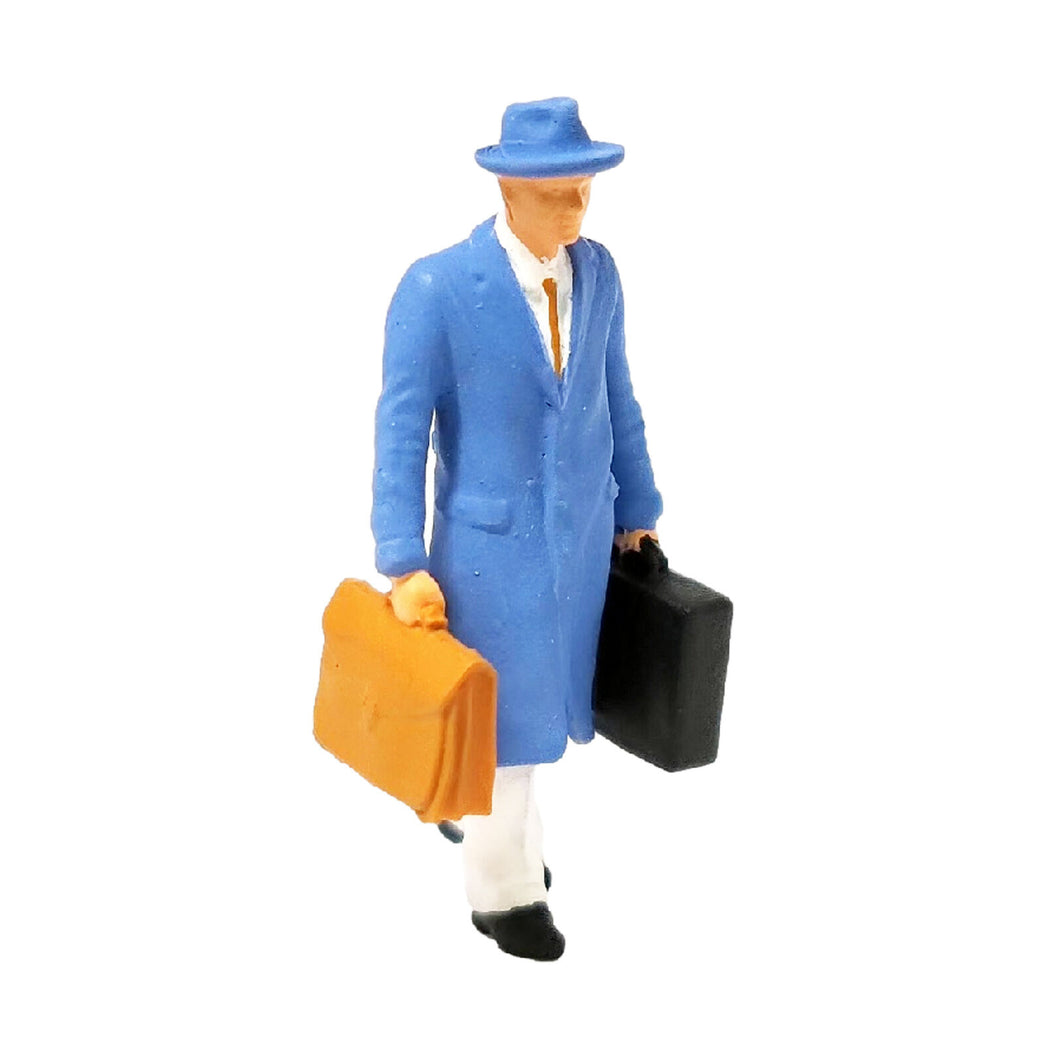 1:64 Painted Figure Mini Model Miniature Resin Diorama Sand Blue Suits Man Toy