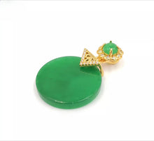 Load image into Gallery viewer, Nature Jade Round Pendant Necklace Gift For Woman Jewelry charm Blessing Lucky C
