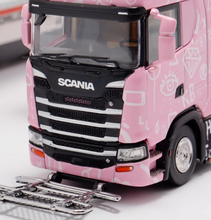 Load image into Gallery viewer, 1:64 Scania S730 Pink Enclosed Double Deck Truck Model Diecast Metal Car New Collection
