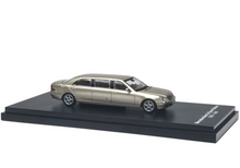 Load image into Gallery viewer, AR 1:64 Gold S-Class W220 Pullman Luxury limousine Model Diecast Metal Car New Collection
