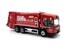 Load image into Gallery viewer, OXFORD 1:76 Red Dennis Garbage Collection Truck Model Diecast Metal Car New

