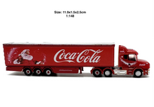 Load image into Gallery viewer, 1:148 Scania Coke Christmas Container Delivery Truck Model Diecast Metal Car
