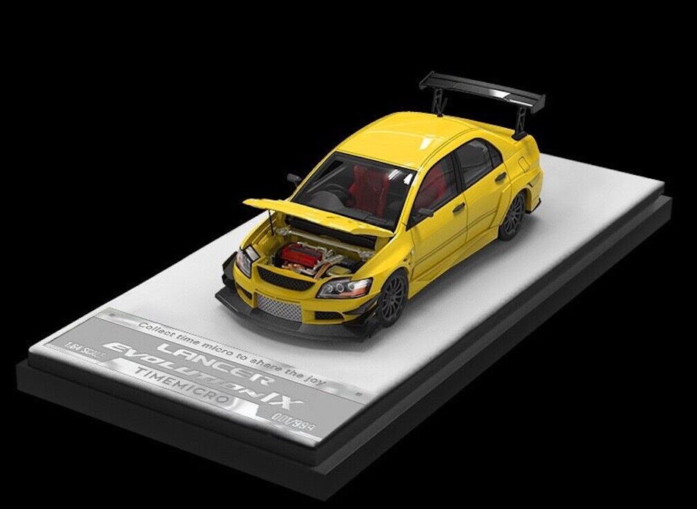 TM 1:64 JDM Lancer Evolution EVO 9 Figure Sports Model Diecast Metal Car New Collection