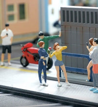 Load image into Gallery viewer, 1:64 Painted Figure Mini Model Toy Miniature Car Scenes Resin Sports Girl Lady
