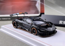 Load image into Gallery viewer, CM 1:64 Black 720S GT3X Super Racing Sports Model Diecast Metal Car New Collection
