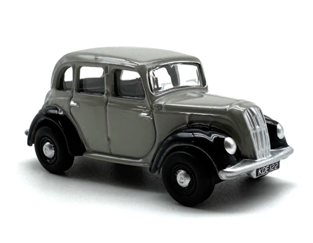 OXFORD 1:76 Gray Morris Eight E Sedan Classic Model Diecast Metal Car New Collection