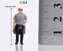 Load image into Gallery viewer, 1:64 Painted Figure Model Miniature Resin Diorama Sand Cool Guy Cap Sunglasses
