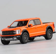 Load image into Gallery viewer, SC 1:64 Orange F150 Raptor Pickup Truck Sports Model Diecast Metal Car New Collection
