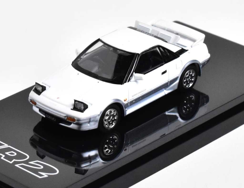Hobby Japan 1:64 White MR2 Hatchback Sports Model Diecast Metal Car New Collection