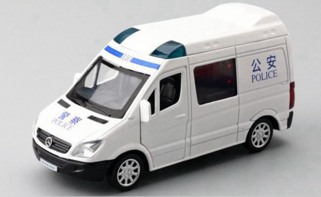 CCA 1:53 BENZ Sprinter Police Ambulance Van Model Toy Diecast Metal Car BN