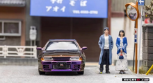 Load image into Gallery viewer, FH 1:64 Purple Skyline GTR R32 Nismo S-Tune Sports Model Diecast Metal Car New
