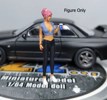 Load image into Gallery viewer, 1:64 Painted Figure Miniature Mini Resin Model Diorama Lady Pink Hair Sexy Girl
