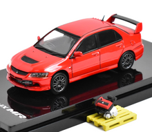 Load image into Gallery viewer, Hobby Japan 1:64 JDM Red Lancer EVO IX 9 Engine Model Diecast Metal Car New
