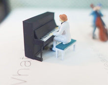 Load image into Gallery viewer, 1:64 Painted Figure Model Miniature Resin Diorama Sand Jazz Band Music Singer
