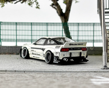 Load image into Gallery viewer, MT 1:64 Pearl White Silvia S13 180SX Rocket Bunny Model Diecast Metal Car New Collection
