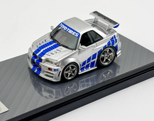 Load image into Gallery viewer, YM 1:64 JDM Skyline GTR R34 Z-TUNE Q Cute Car Sports Model Diecast Resin New Collection

