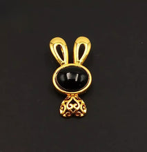 Load image into Gallery viewer, Nature Jade Cute Bunny Pendant Necklace Gift Jewelry charm Blessing Lucky New f

