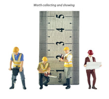 Load image into Gallery viewer, 1:64 Painted Figure Mini Model Miniature Resin Diorama Contruction Worker Sand
