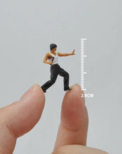 Load image into Gallery viewer, 1:64 Painted Figure Mini Model Miniature Resin Diorama Sand Bruce Lee Gongfu Toy New
