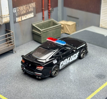 Load image into Gallery viewer, CM 1:64 Mustang Dark Horse Police Coupe Sports Model Diecast Metal Car New Collection
