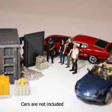 Load image into Gallery viewer, 1:64 Painted Figure Model Miniature Resin Diorama Toy Sand Four People Container
