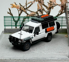 Load image into Gallery viewer, Autobots 1:64 White Land Cruiser J70 LC78 ORV SUV Model Diecast Metal Car New Collection
