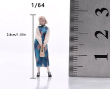 Load image into Gallery viewer, 1:64 Painted Figure Model Miniature Resin Diorama Toy Sand Vintage Dress Girl
