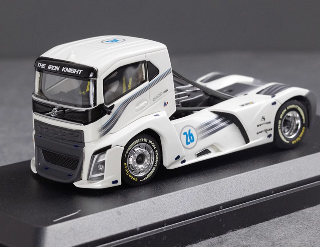 Tekno 1:50 White Volvo IRON KNIGHT Racing Truck Model Diecast Resin Car New Collection