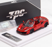 Load image into Gallery viewer, TPC 1:64 Red Novitec 488 Convertible Sports Model Diecast Metal Car New Collection
