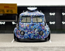 Load image into Gallery viewer, Liberty 1:64 Blue Sunflower VW T1 Kombi Van Camper Model Diecast Metal Car
