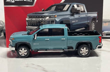 Load image into Gallery viewer, SC 1:64 Blue Green Silverado Pickup Truck Sports Model Diecast Metal Car New Collection
