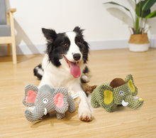 Load image into Gallery viewer, Dog Squeaky Toys Elephant Chew Puppy Fluffy Rope Toy Durable Teeth Grinding Pet
