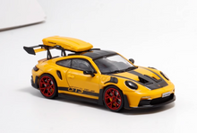 Load image into Gallery viewer, HCI 1:64 Yellow 911 992 GT3 RS Roof Box Sports Model Diecast Metal Car New Collection
