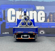 Load image into Gallery viewer, GCD 1:64 Blue Fuso Fighter Truck Crane Model Diecast Metal Car New Collection
