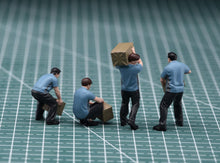 Load image into Gallery viewer, 1:64 Painted Figure Model Miniature Resin Diorama Sand Courier Porter Worker Set
