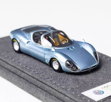 Load image into Gallery viewer, DMH 1:64 Ice Blue Tipo33 Stradale Racing Sport Model Diecast Resin Car New Collection
