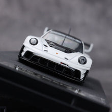 Load image into Gallery viewer, HKM 1:64 White 911 GT3 R 992 Rennsport Racing Sports Model Diecast Metal Car
