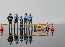 Load image into Gallery viewer, 1:64 Painted Figure Model Miniature Resin Diorama Policeman Police Officers Set
