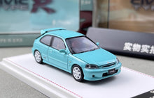 Load image into Gallery viewer, FH 1:64 Blue JDM Civic Type R EK9 Hatchback Sports Model Diecast Metal Car New Collection
