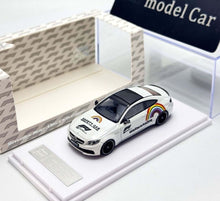 Load image into Gallery viewer, Howie 1:64 White C63s Coupe Safty Sports Model Diecast Metal Car New Collection
