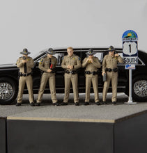 Load image into Gallery viewer, 1:64 Painted Figure Model Miniature Resin Diorama Sand Policeman Police Officers
