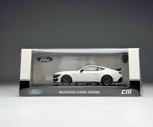 Load image into Gallery viewer, CM 1:64 White Mustang Dark Horse Coupe Sports Model Diecast Metal Car New Collection
