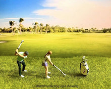 Load image into Gallery viewer, 1:64 Painted Figure Model Miniature Resin Diorama Sand Sports Goft Couple Set New
