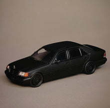 Load image into Gallery viewer, WTX 1:64 1994 Matte Black 600Sel W140 Sedan Model Diecast Metal Car New Collection
