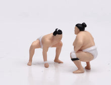 Load image into Gallery viewer, 1:64 Painted Figure Model Miniature Resin Sand Japanese Sumo Wrestler Men Set
